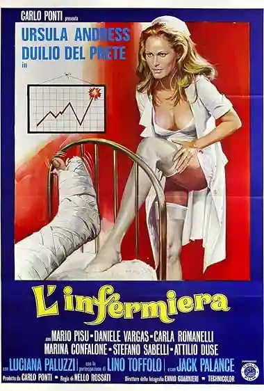 [18+] The Sensuous Nurse (1975) Poster